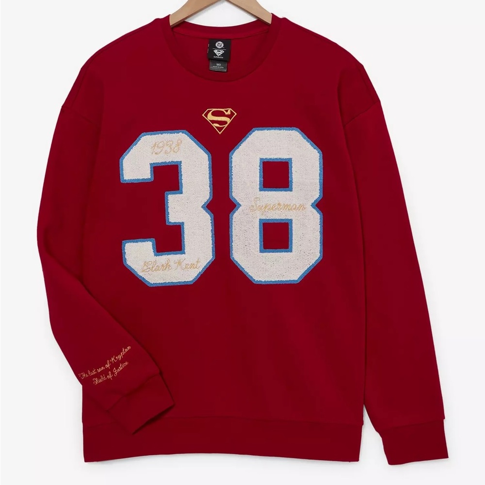 Unisex‎ DC Comics Superman Vintage Jersey Crewneck - BoxLunch Exclusive